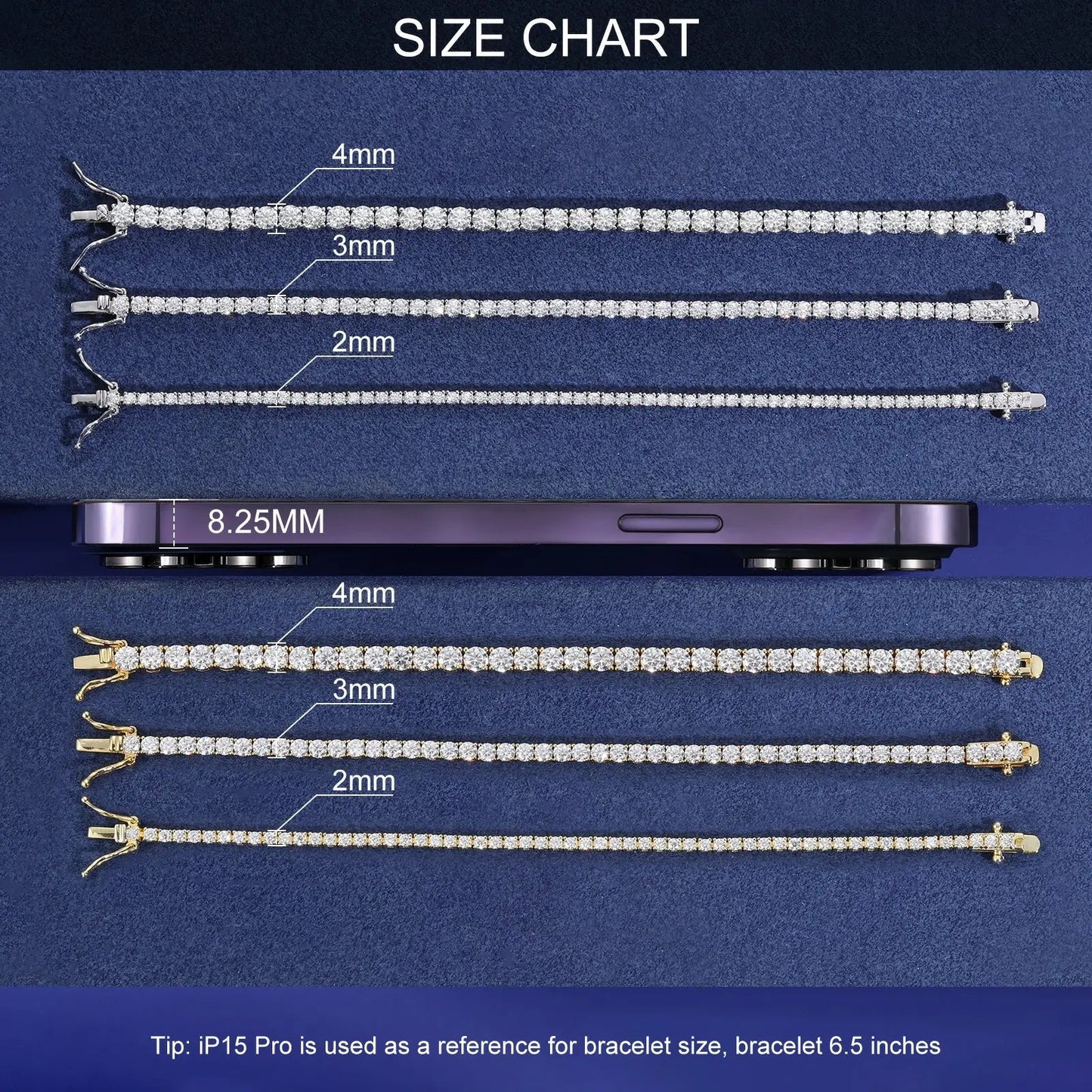 S925 Moissanite Tennis Bracelet