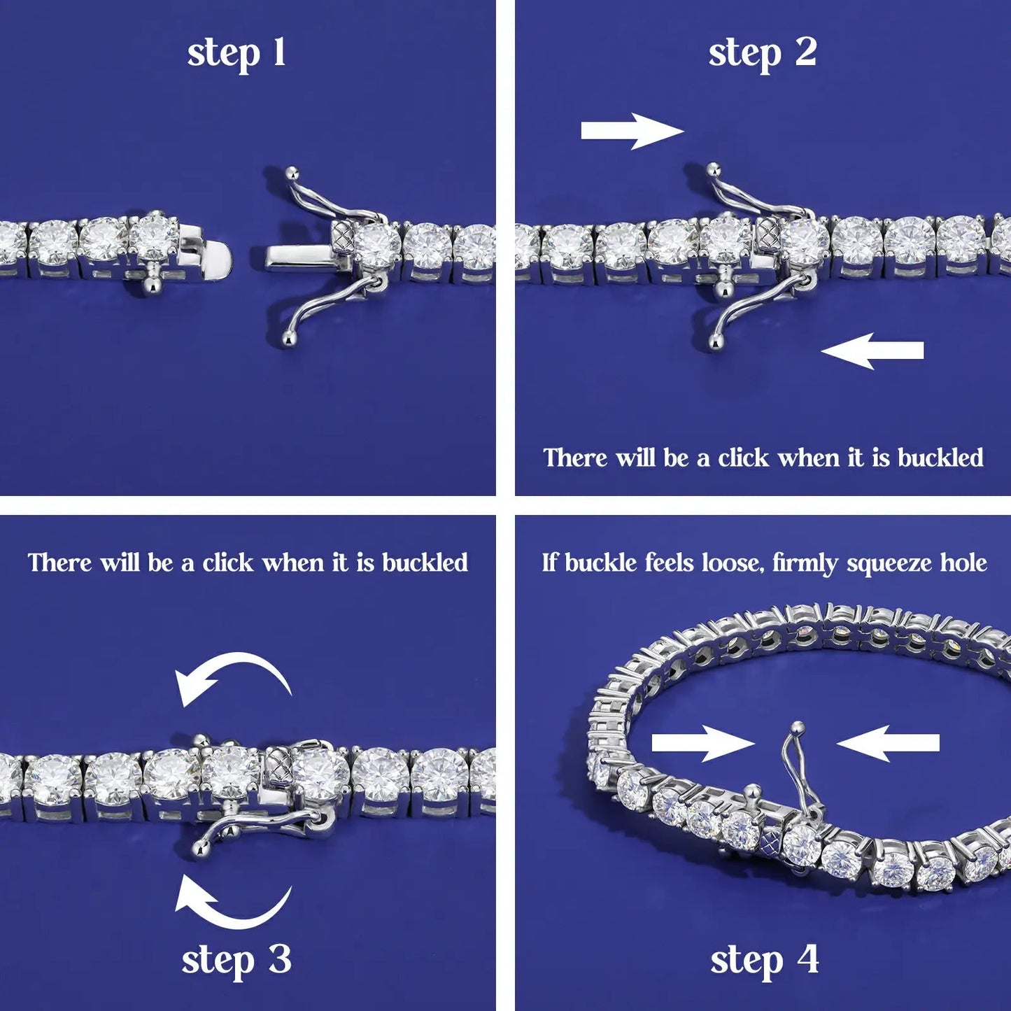 S925 Moissanite Tennis Bracelet
