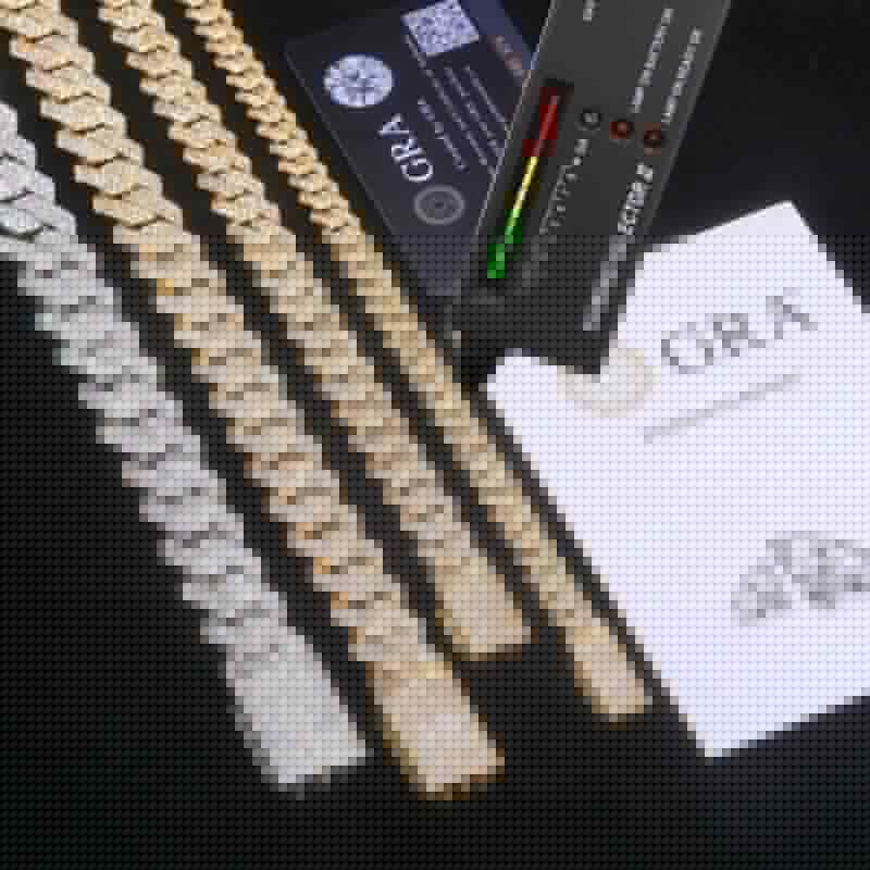 6mm-22mm S925 Moissanite Cuban Link Chain Collection
