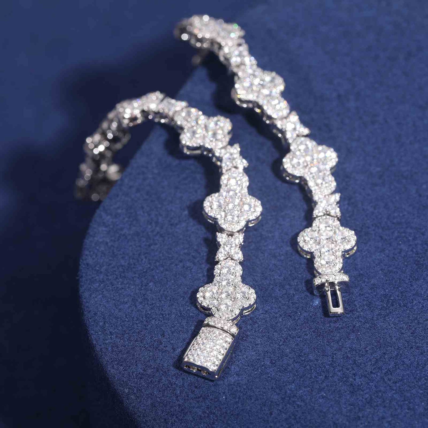 10mm S925 Moissanite Star Cross Chain