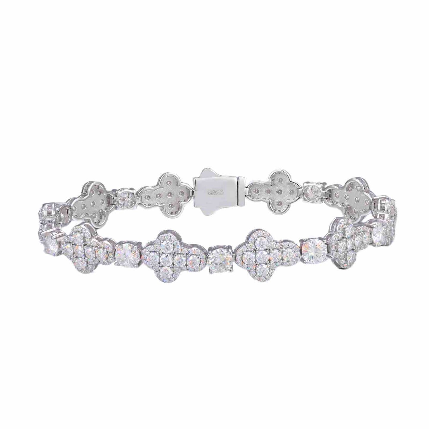 10mm S925 Moissanite Cross Tennis Bracelet