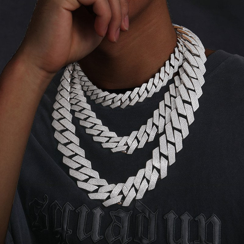 6mm-22mm S925 Moissanite Cuban Link Chain Collection
