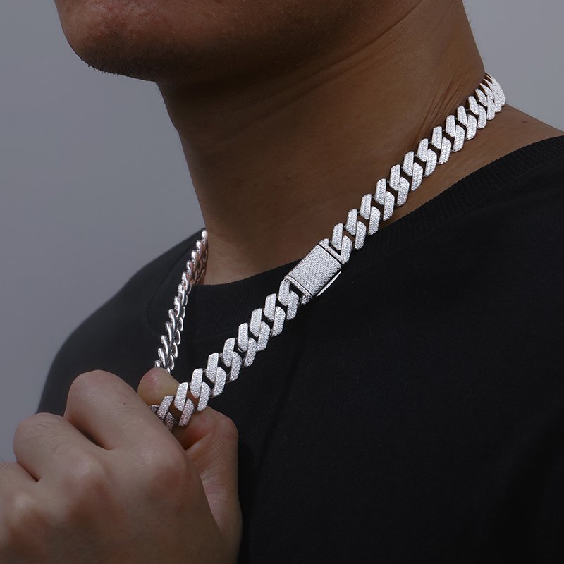 6mm-22mm S925 Moissanite Cuban Link Chain Collection