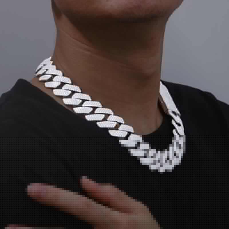 6mm-22mm S925 Moissanite Cuban Link Chain Collection