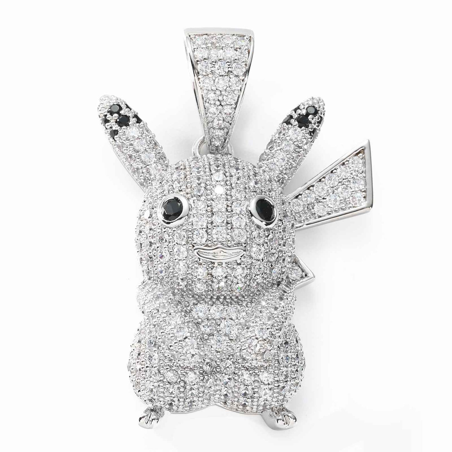 S925 Moissanite Cute Pikachu Pendant