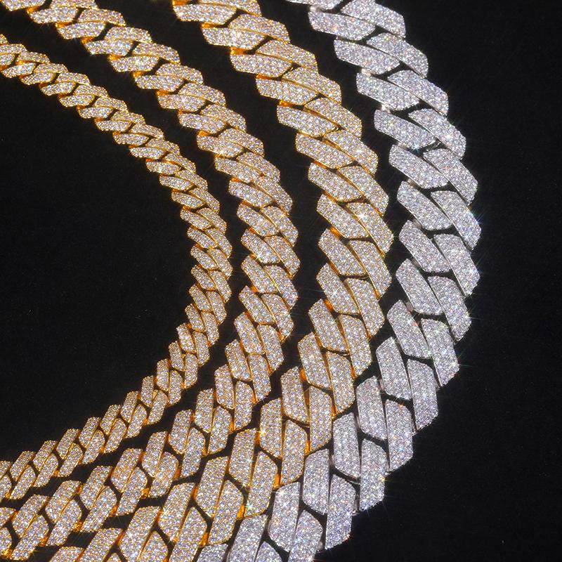 6mm-22mm S925 Moissanite Cuban Link Chain Collection