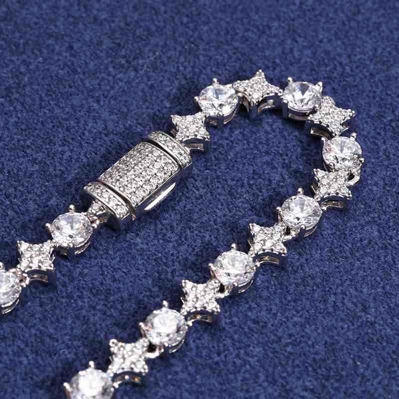 6mm 8mm S925 Moissanite Star Tennis Bracelet