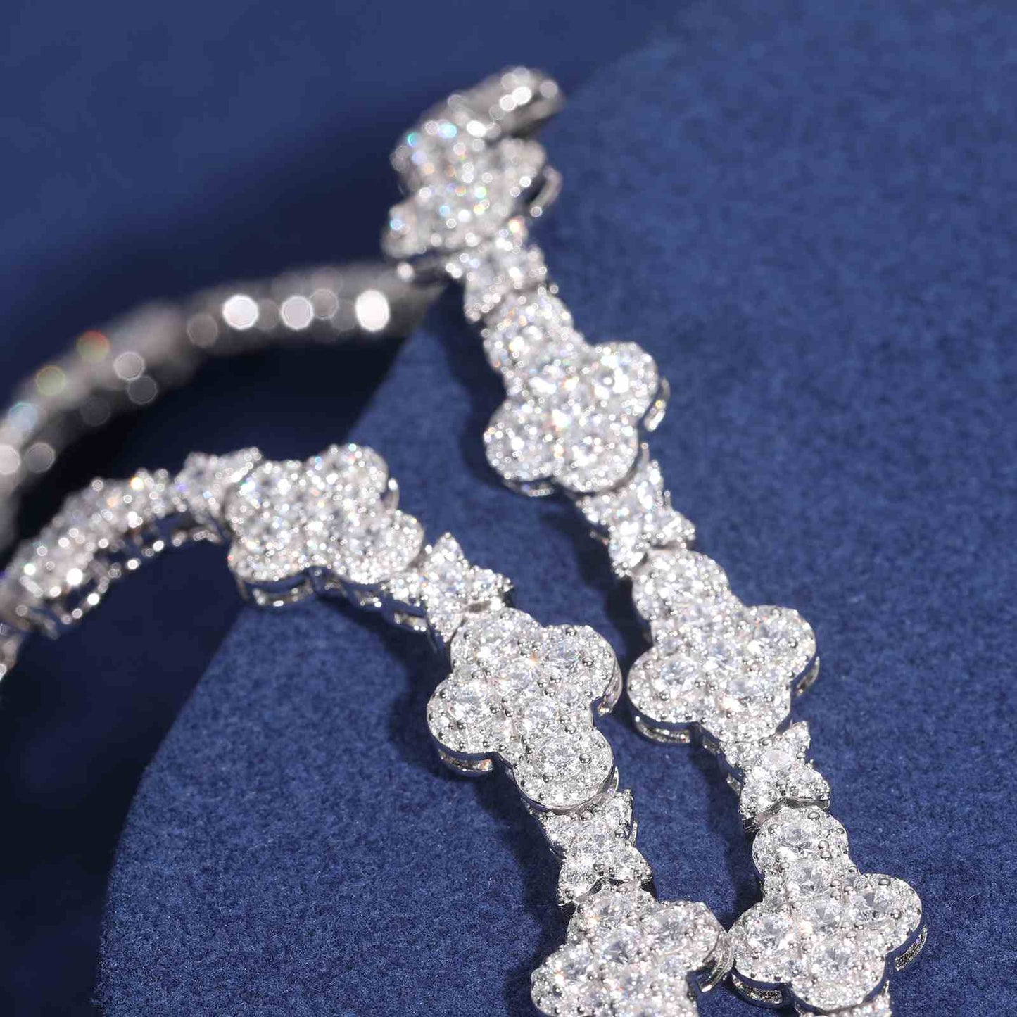 10mm S925 Moissanite Star Cross Chain
