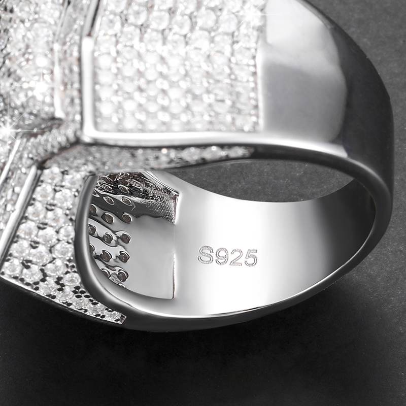 S925 Micro Moissanite Star Ring