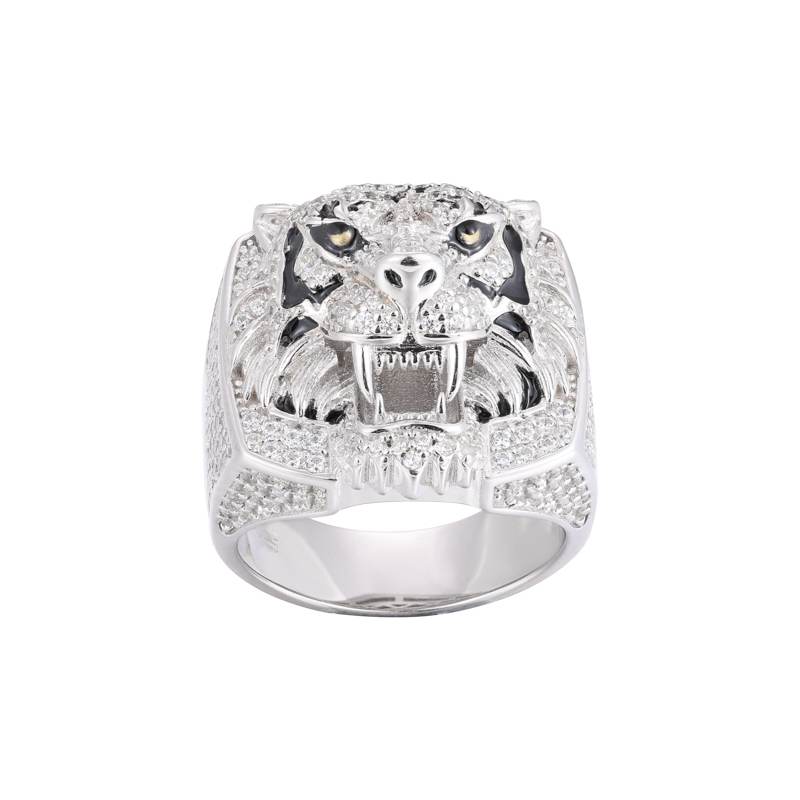 S925 Moissanite Tiger Face Ring