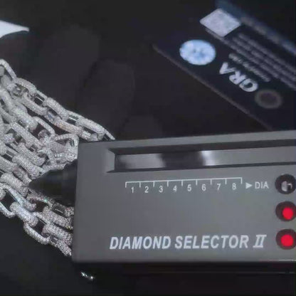 8mm S925 Moissanite Iced Box Link Chain