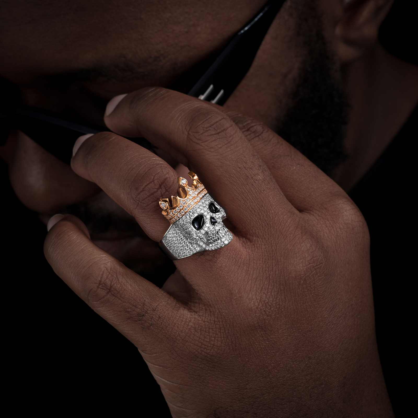 S925 Moissanite King Calvary Ring