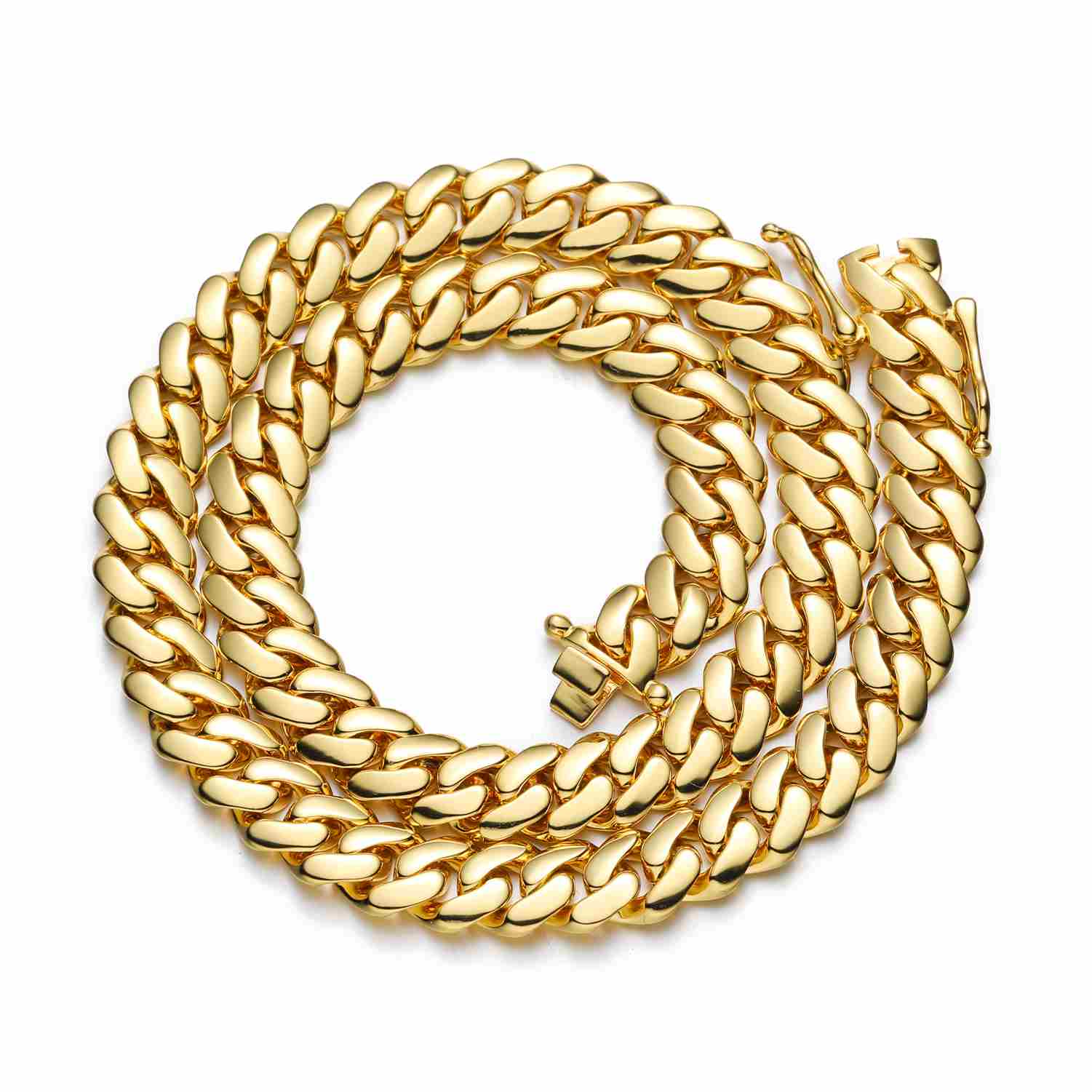 18K Gold Miami Cuban Link Chain Collection