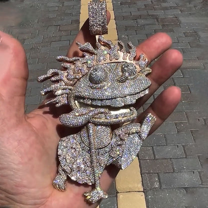 S925 Moissanite Vivid Art Boy Pendant