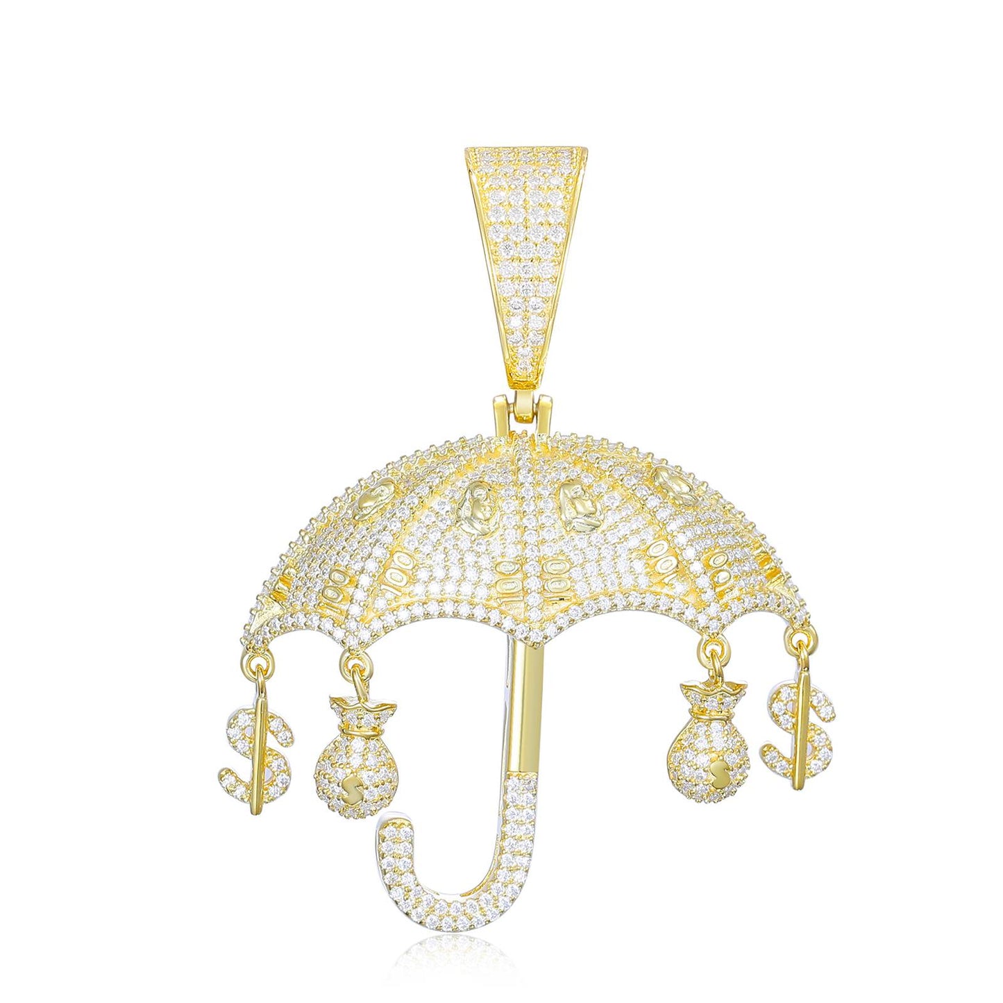 S925 Moissanite Hercules Money Bag Pendant