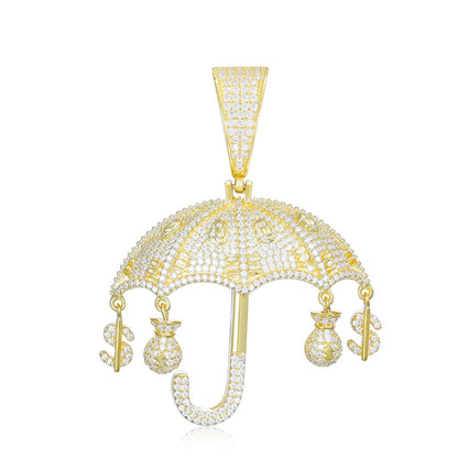 S925 Moissanite Hercules Money Bag Pendant