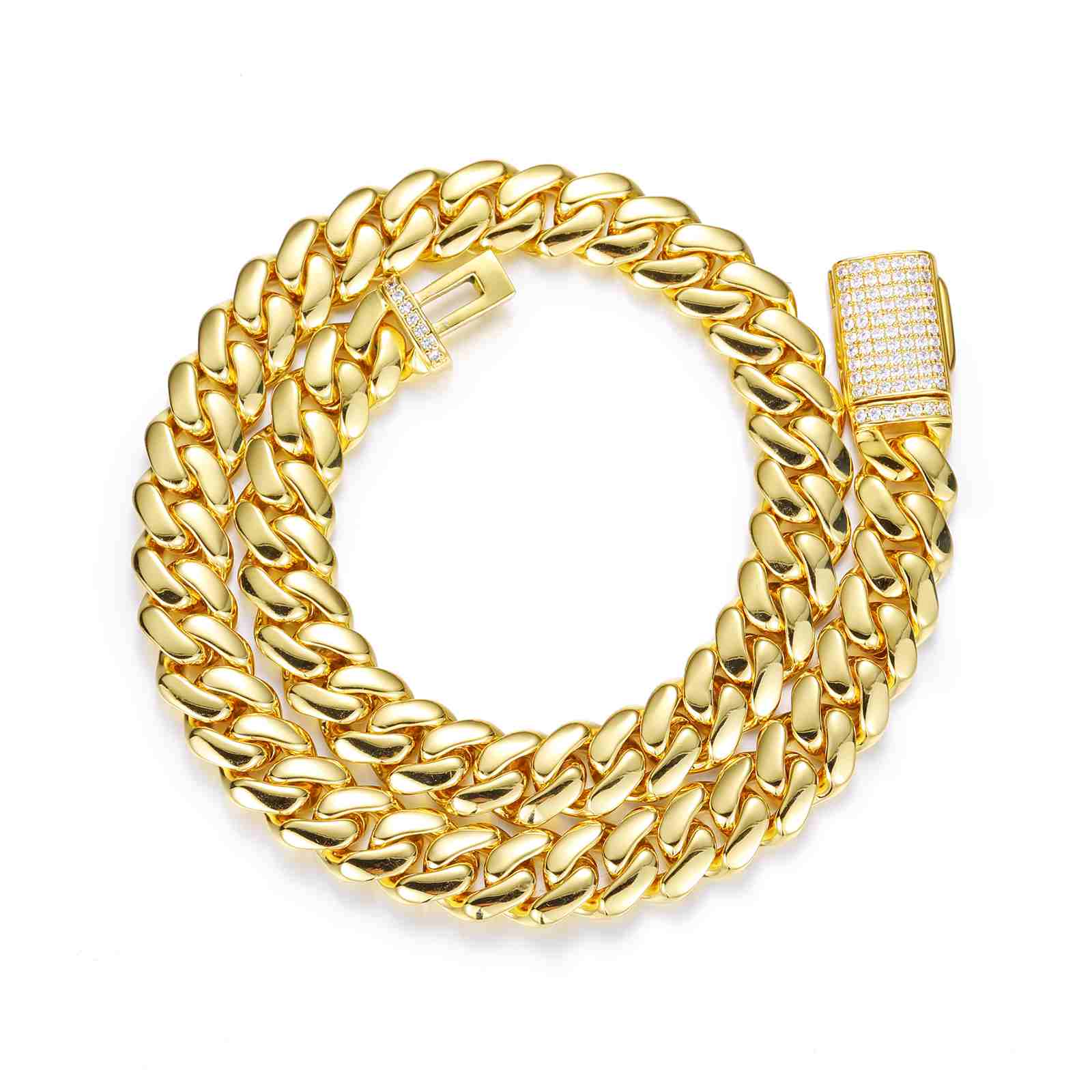 18K Gold Miami Cuban Link Chain Collection