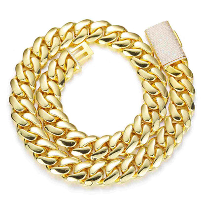 18K Gold Miami Cuban Link Chain Collection