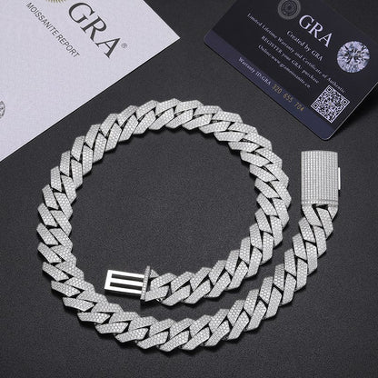 6mm-22mm S925 Moissanite Cuban Link Chain Collection