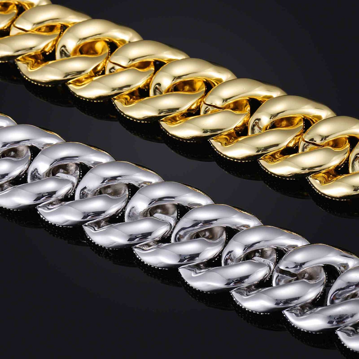 22mm Micro Paved 5 Rows Cuban Link Chain