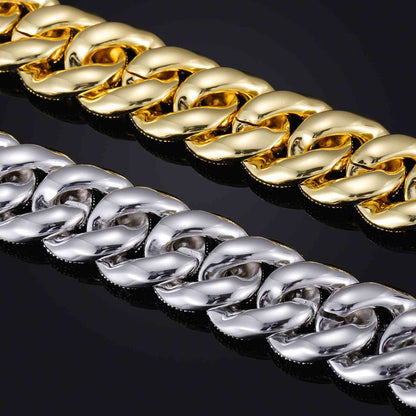 22mm Micro Paved 5 Rows Cuban Link Chain