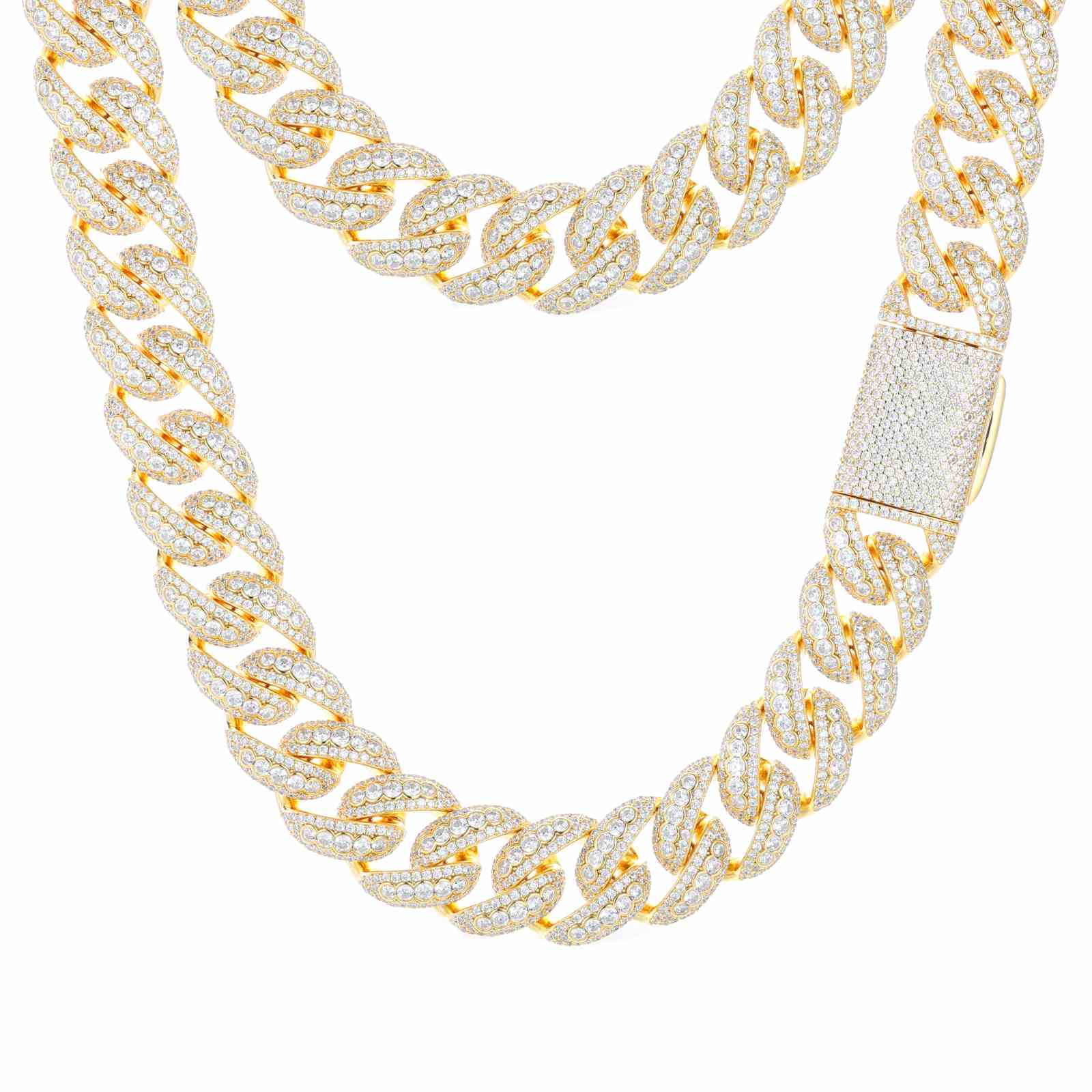 18K Gold Miami Cuban Link Chain Collection