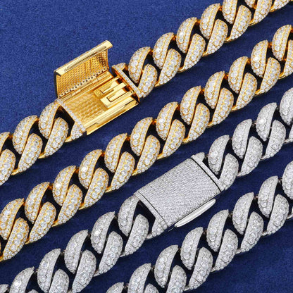 18mm Star Trails Bubble Cuban Link Chain