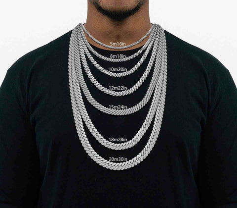 18K Gold Miami Cuban Link Chain Collection
