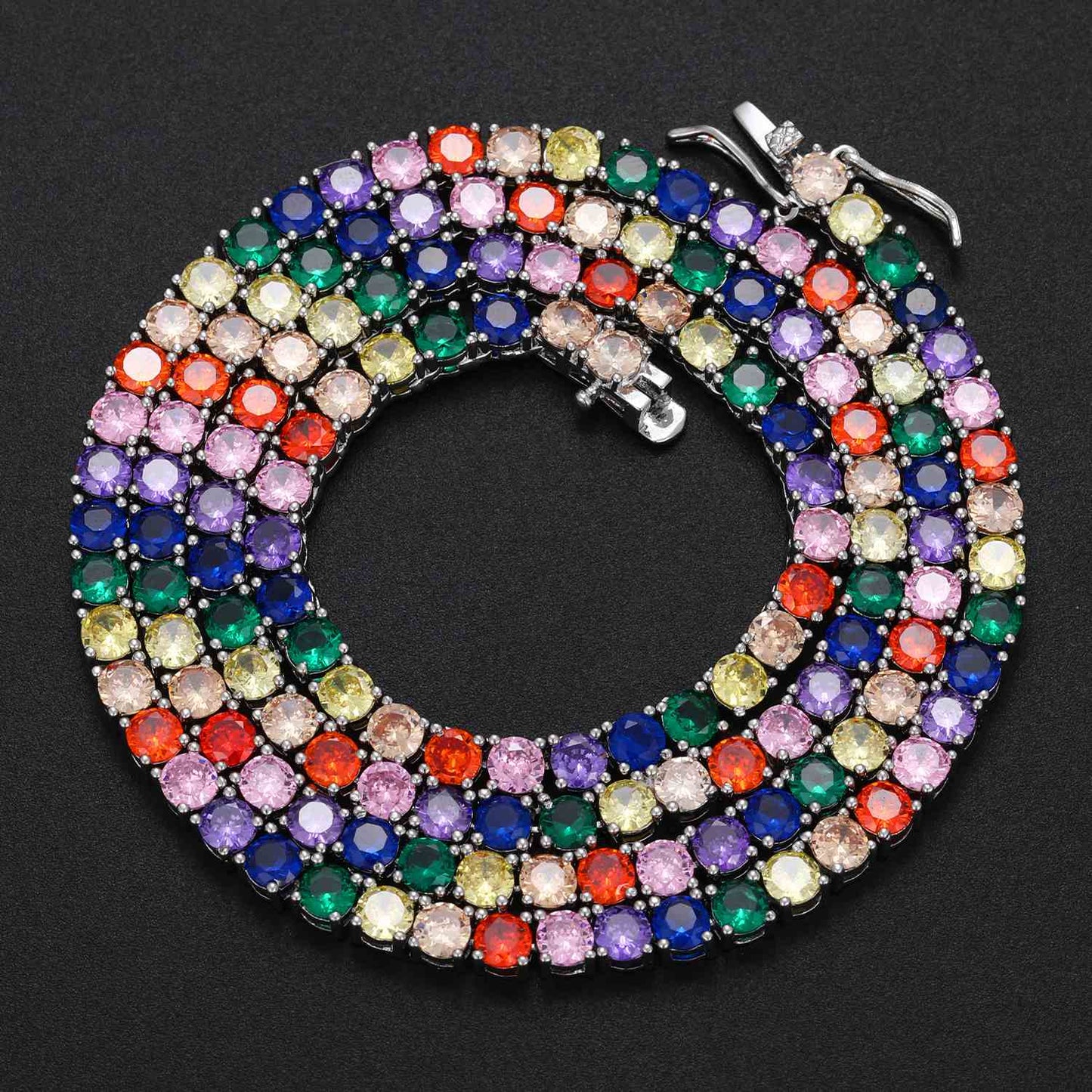 4mm Rainbow Tennis Chain
