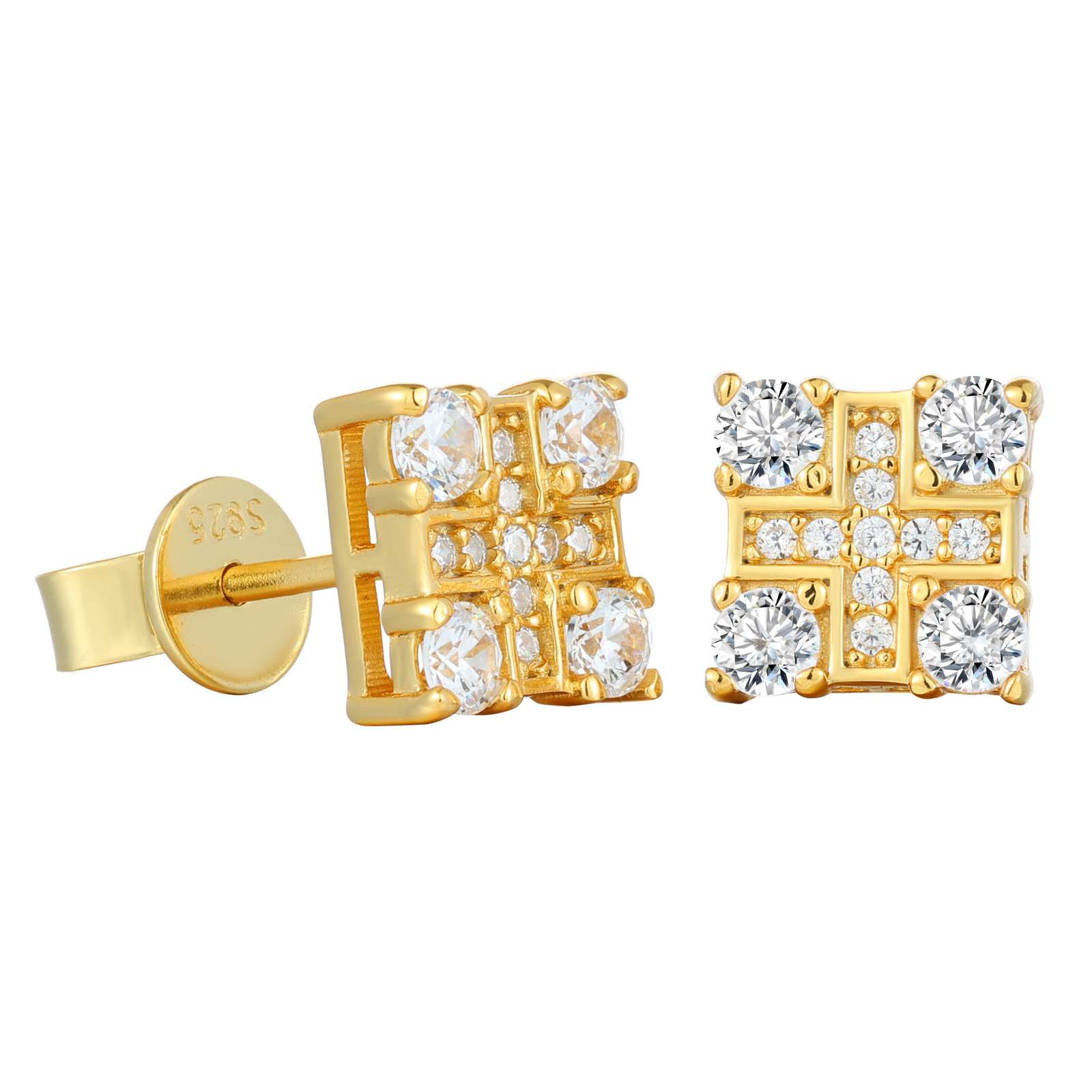 2mm-5mm 1 Row Moissanite Huggie Hoop Earrings