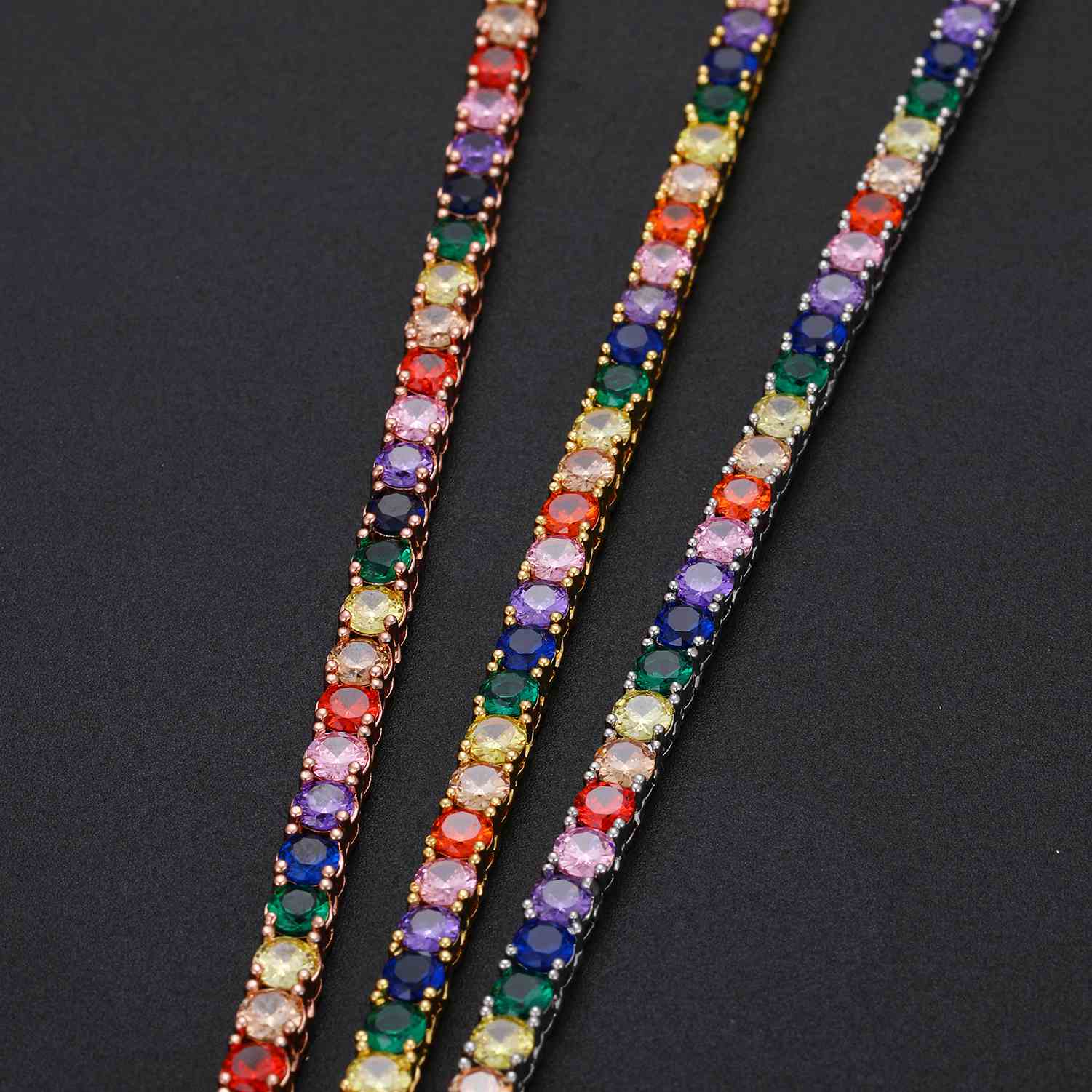4mm Rainbow Tennis Chain