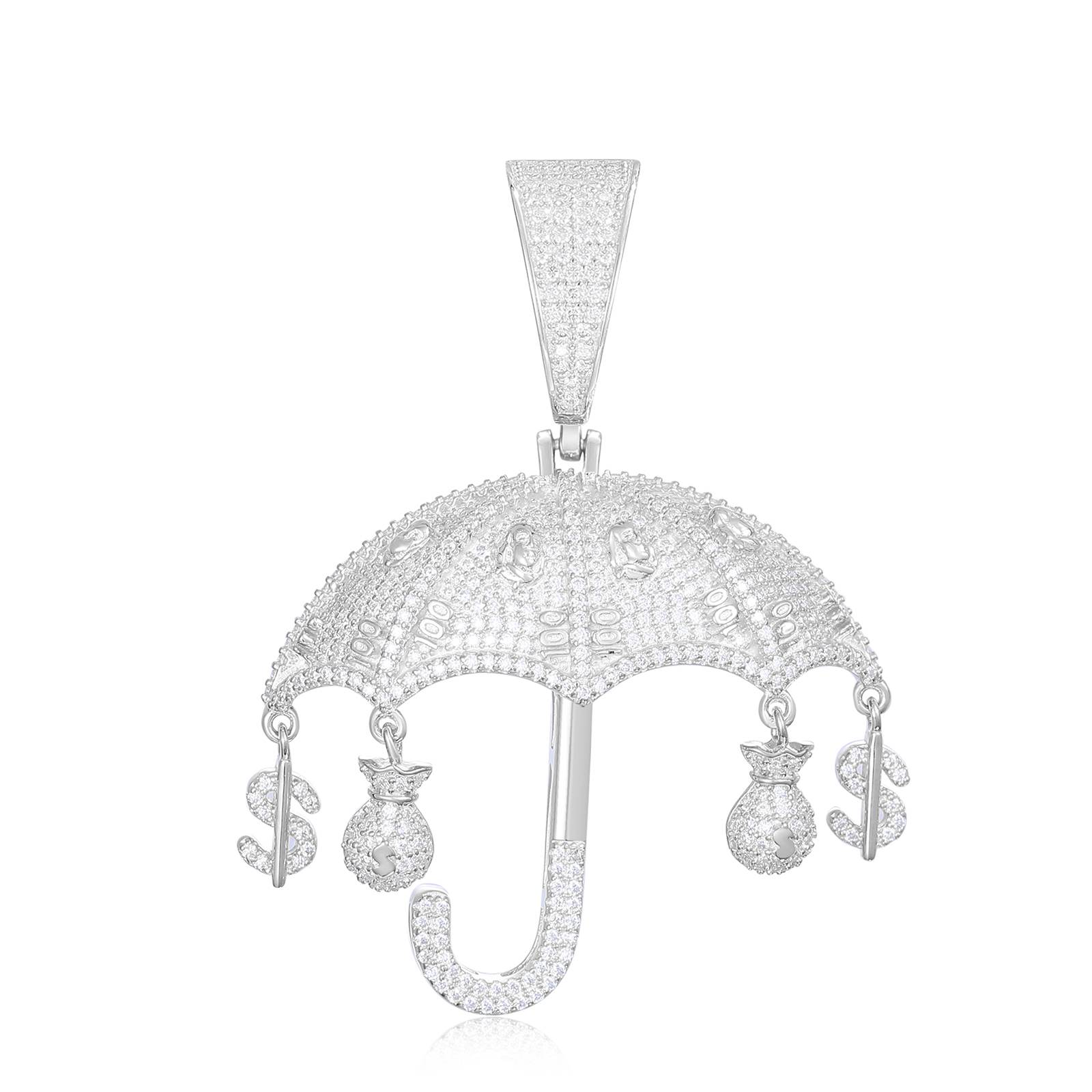 S925 Moissanite Hercules Money Bag Pendant