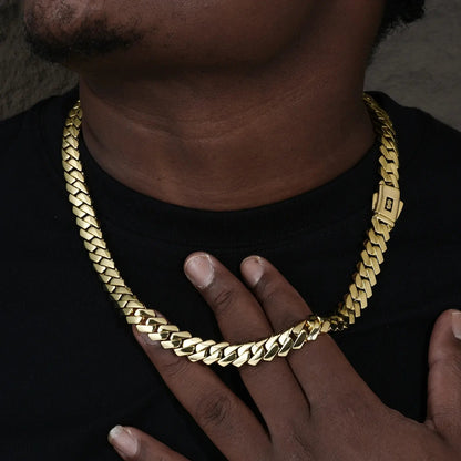 18K Gold Miami Cuban Link Chain Collection
