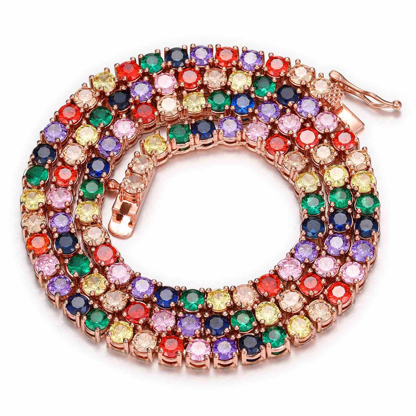 4mm Rainbow Tennis Chain