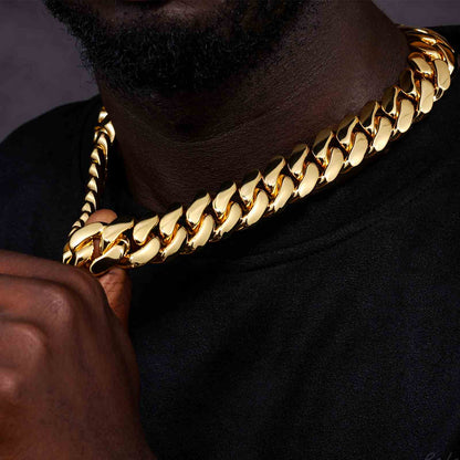 18K Gold Miami Cuban Link Chain Collection