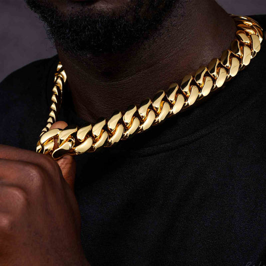 18K Gold Miami Cuban Link Chain Collection