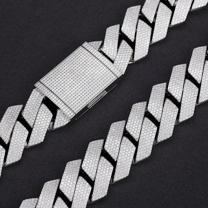 6mm-22mm S925 Moissanite Cuban Link Chain Collection