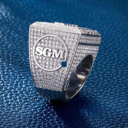 S925 Moissanite Customized Name Ring