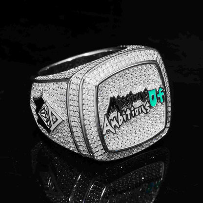 S925 Moissanite Customized Name Ring
