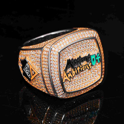 S925 Moissanite Customized Name Ring