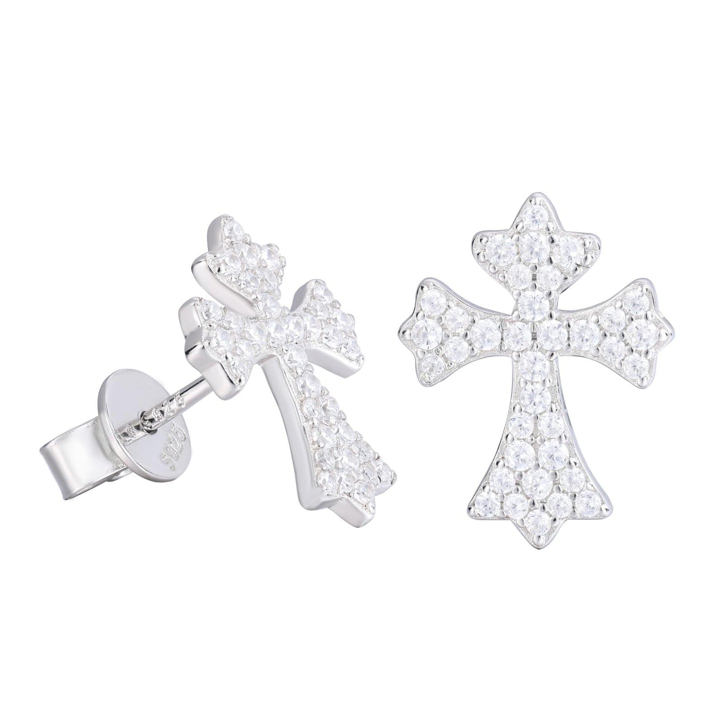 2mm-5mm 1 Row Moissanite Huggie Hoop Earrings