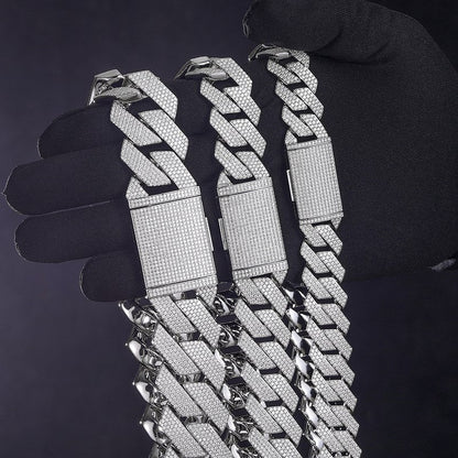 6mm-22mm S925 Moissanite Cuban Link Chain Collection