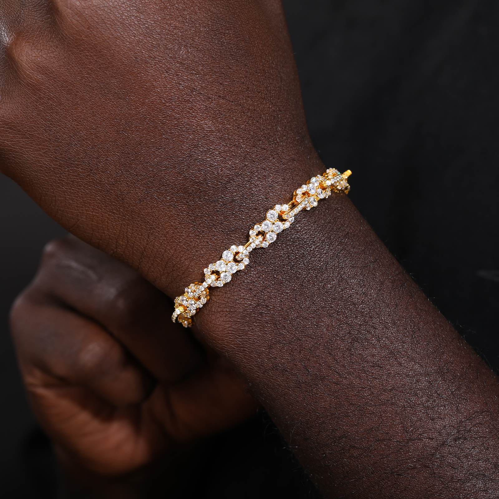 10mm S925 Moissanite Infinity Cuban Link Bracelet