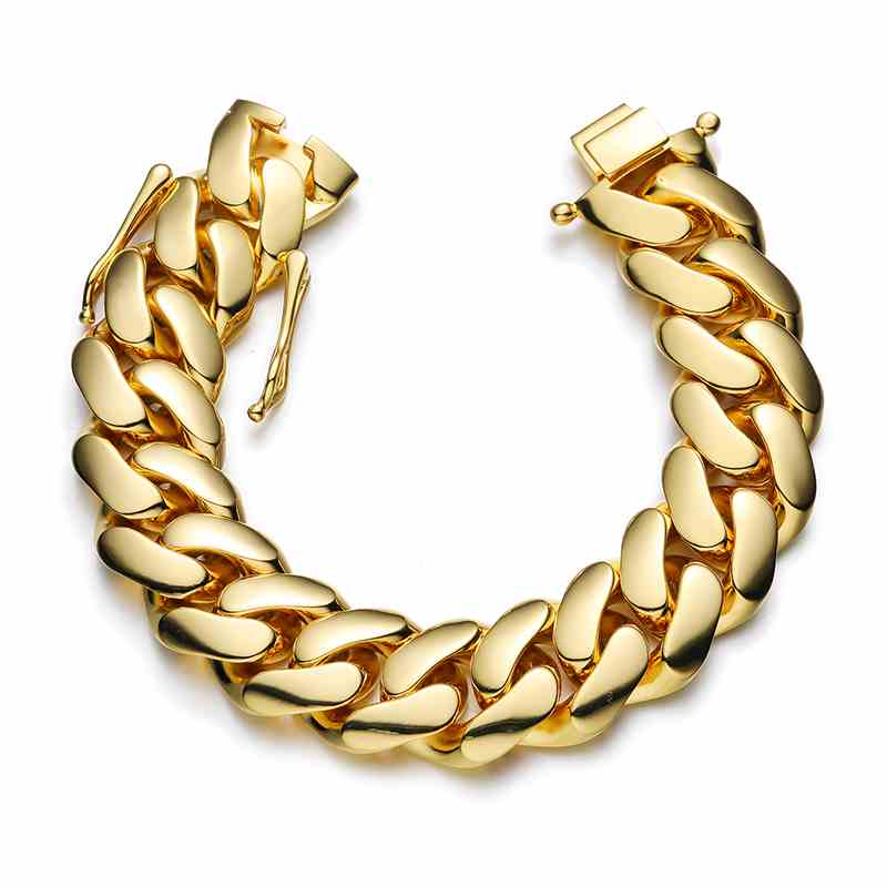 Gold Miami Cuban Link Bracelet