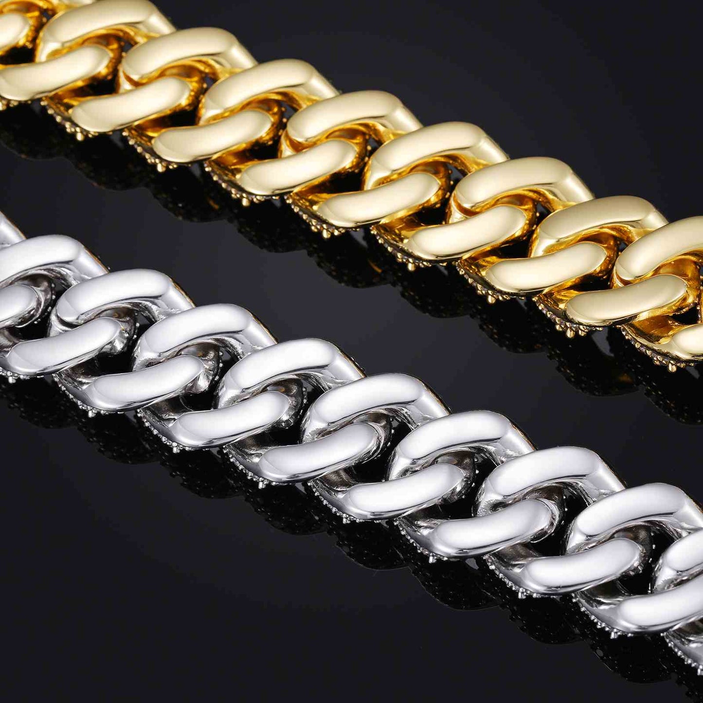 15mm 18mm Buble Cuban Link Chain