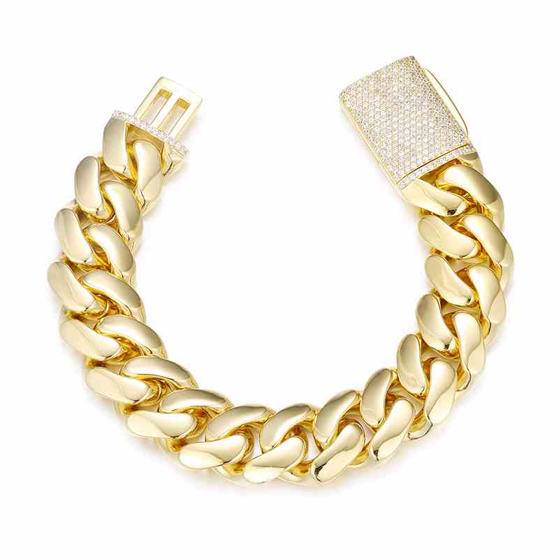 Gold Miami Cuban Link Bracelet