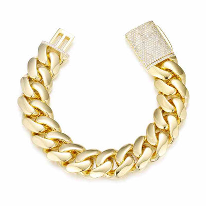 Gold Miami Cuban Link Bracelet