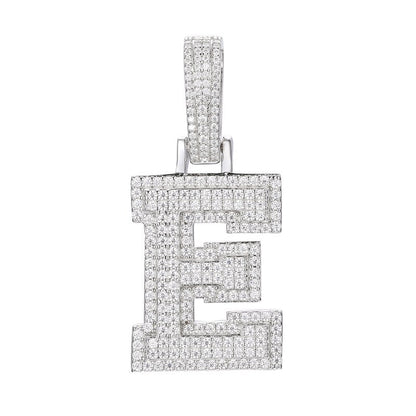 S925 Moissanite A-Z Initial Letter Pendant