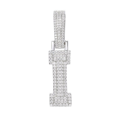 S925 Moissanite A-Z Initial Letter Pendant
