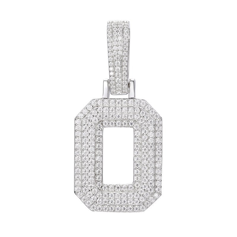 S925 Moissanite A-Z Initial Letter Pendant